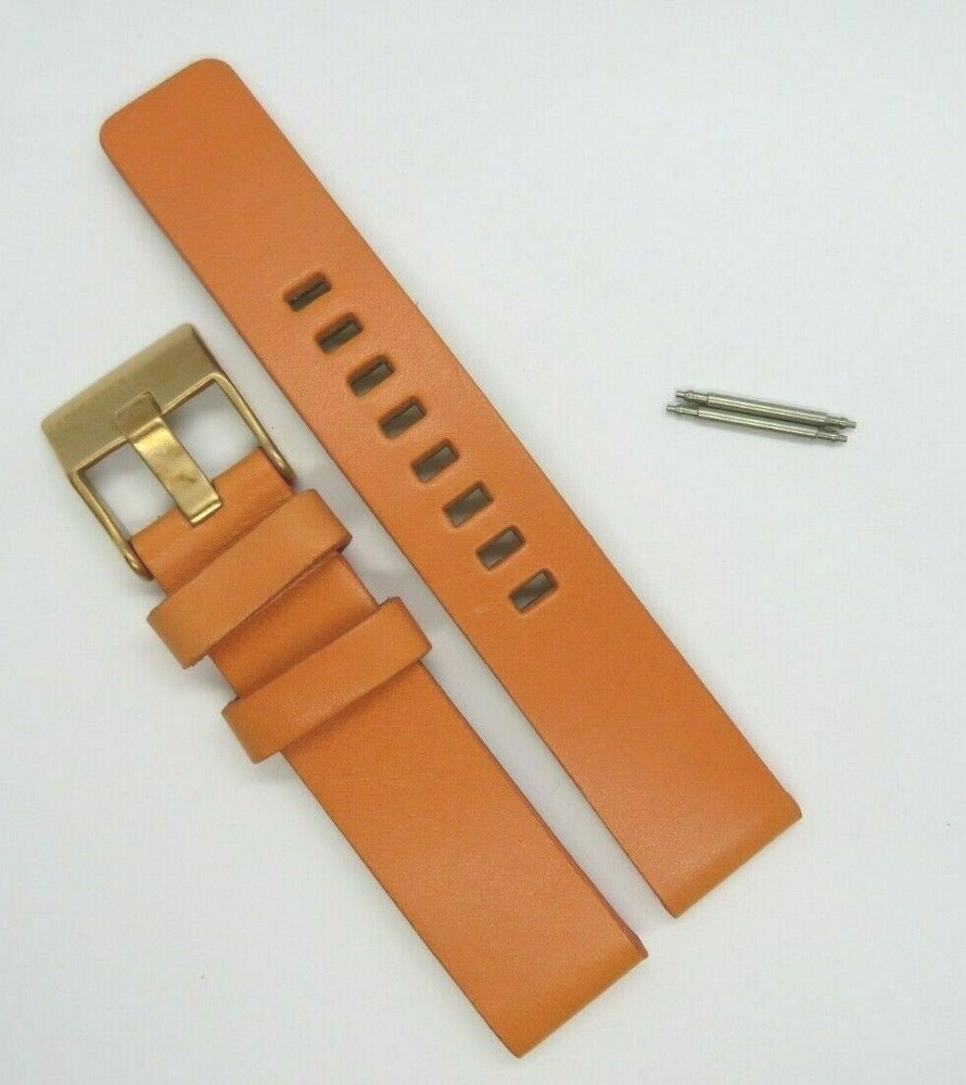 Diesel DZ5552 18mm Orange Leather Replacement Watch Band