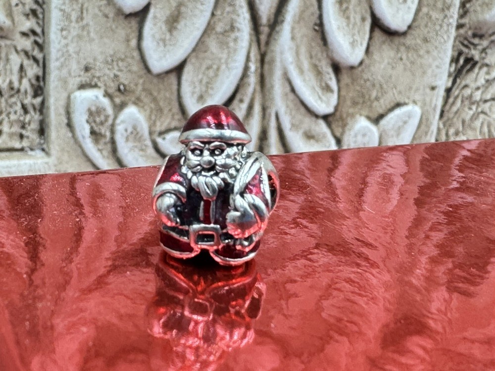 Authentic Pandora 925 Sterling Silver Santa Claus Christmas Charm  