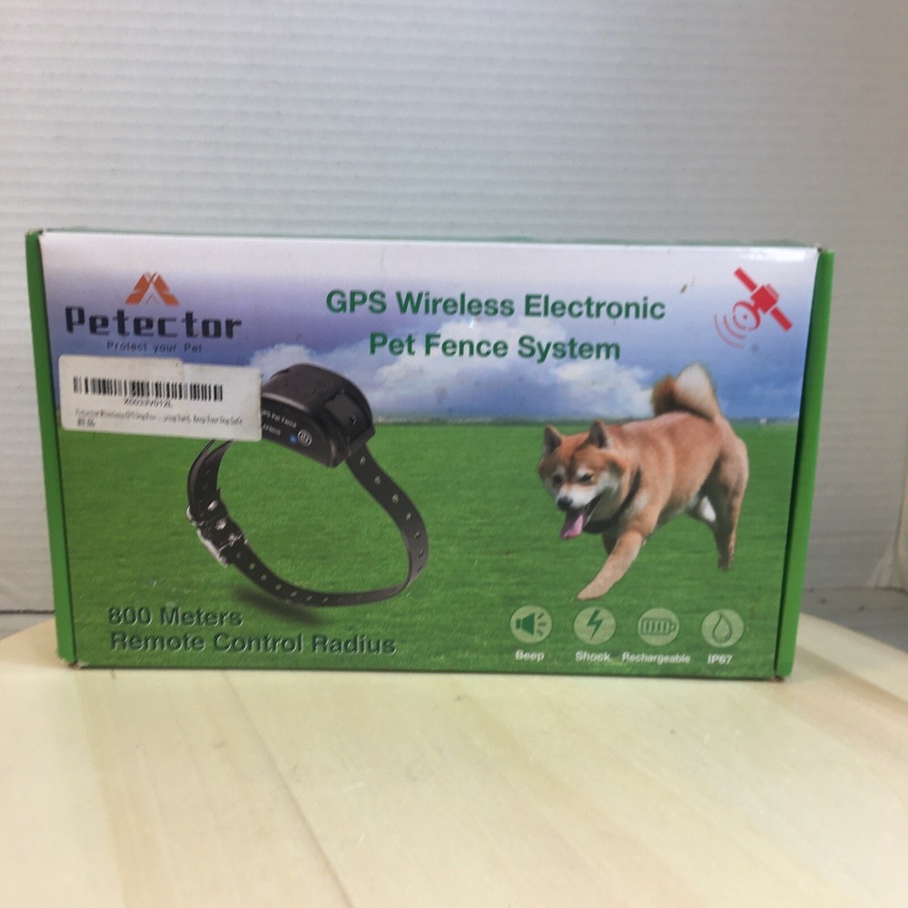 Petector GPS Wireless Electronic Pet Fence System  NEW Open Box