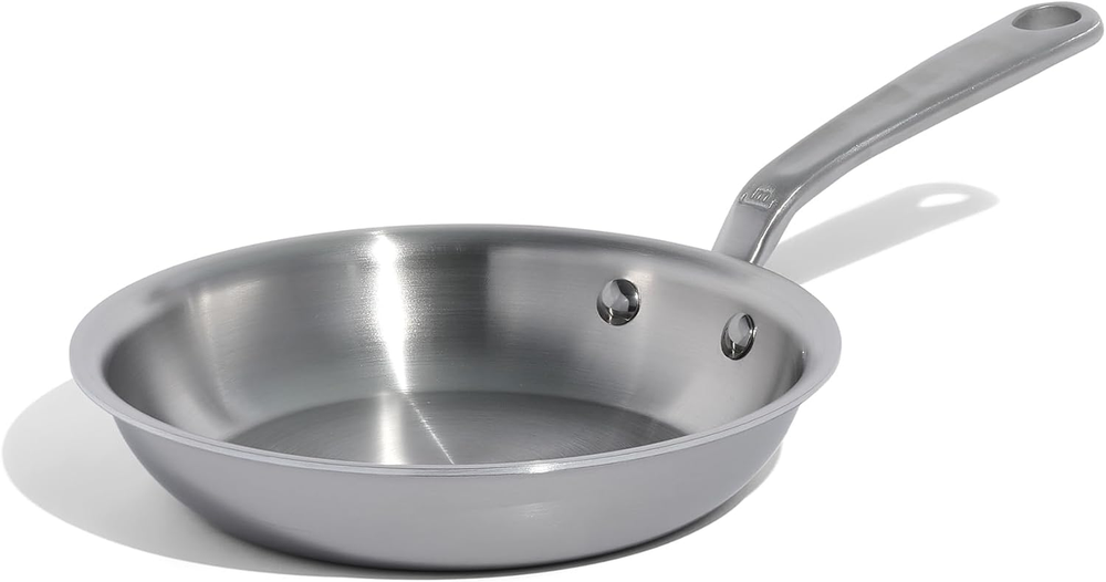 8-Inch Professional 5-Ply Stainless Steel Clad Frying Pan Cookware