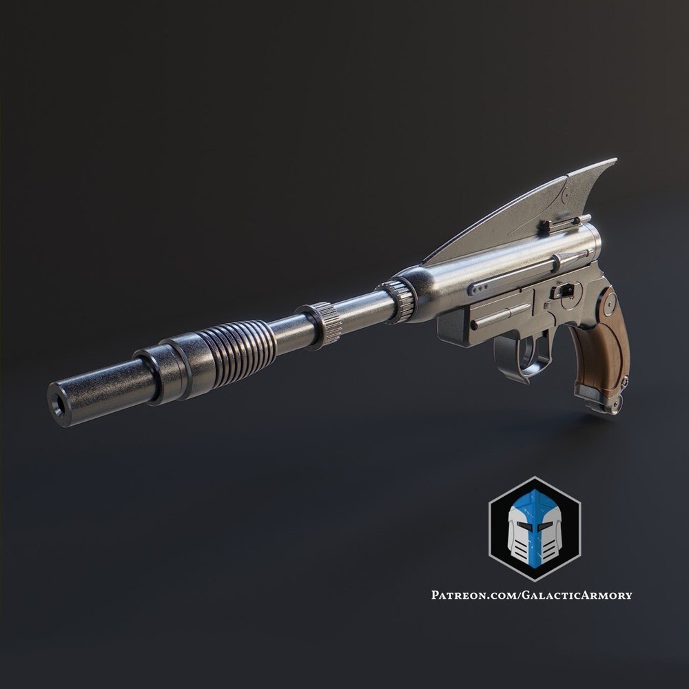 Custom 3D Printed Jedi Survivor Blaster - Caij Vanda Replica Prop 1:1 (Painted)