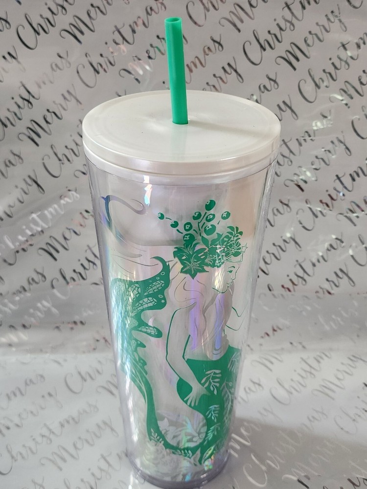 Starbucks Christmas Holiday 2022 Siren 24 oz Cold Cup Tumblers NWT Mermaid