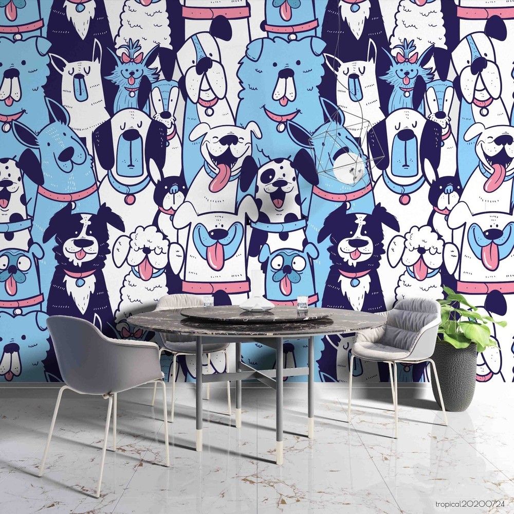 3D Dog Animal Pattern Wall Murals Wallpaper Murals Wall Sticker