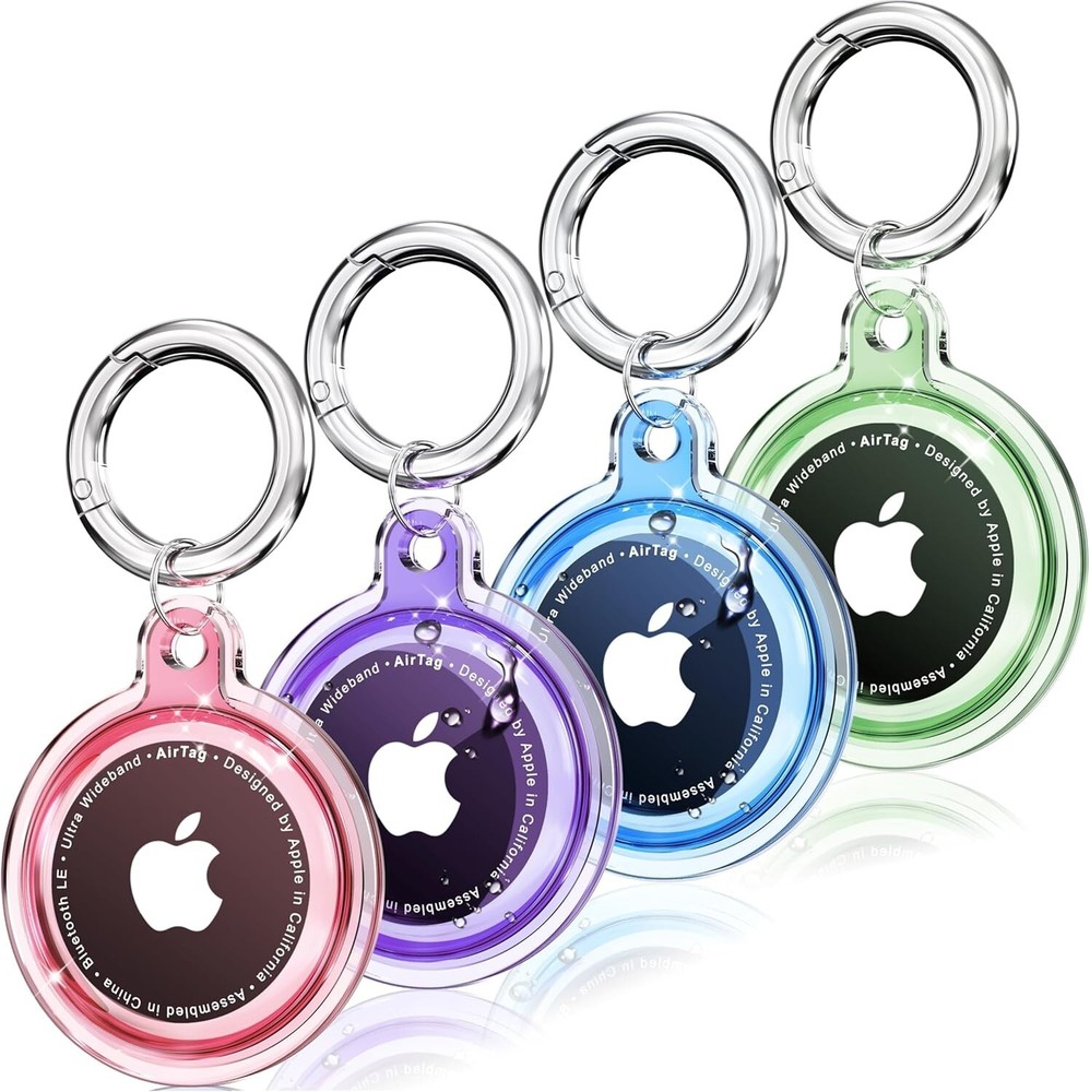 4 Pack Waterproof Airtag Case Holder for Apple Airtags