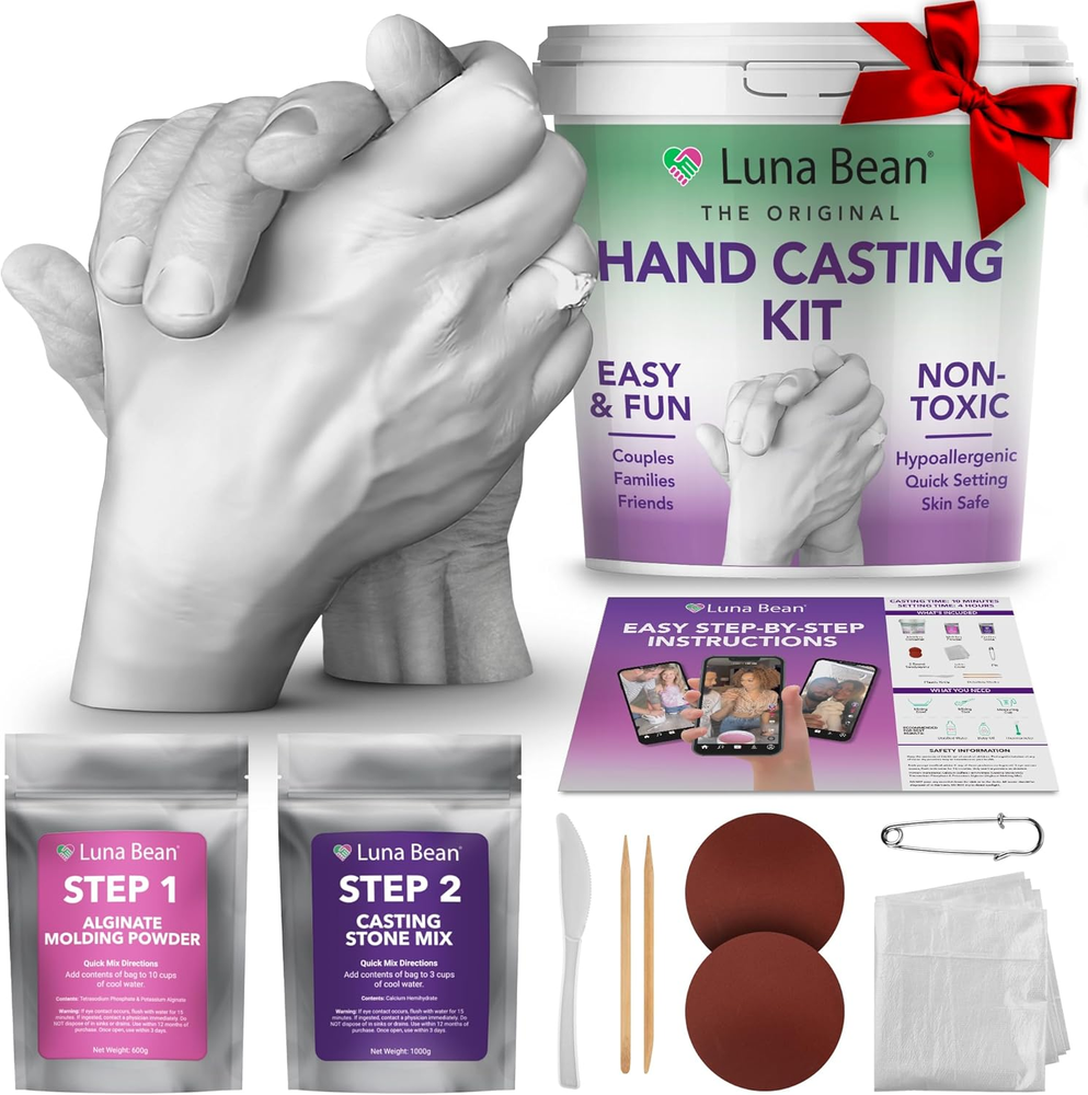 Hand Mold Kit for Couples Valentines Day Gifts for Her and Him