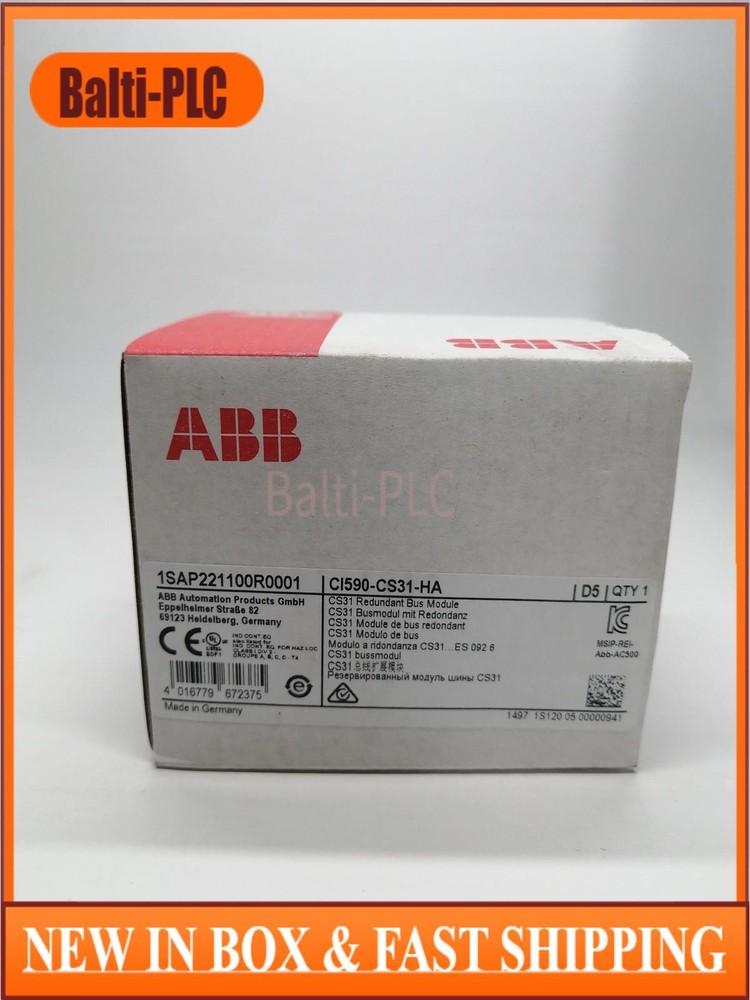 1PC New ABB CI590-CS31-HA 1SAP221100R0001 PLC Processor Module US Free TAX