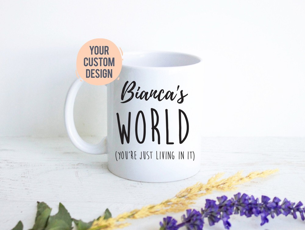 Personalized Name Funny Mug Custom Coffee Lover Gift Coffee Addict Mug Gag Gift