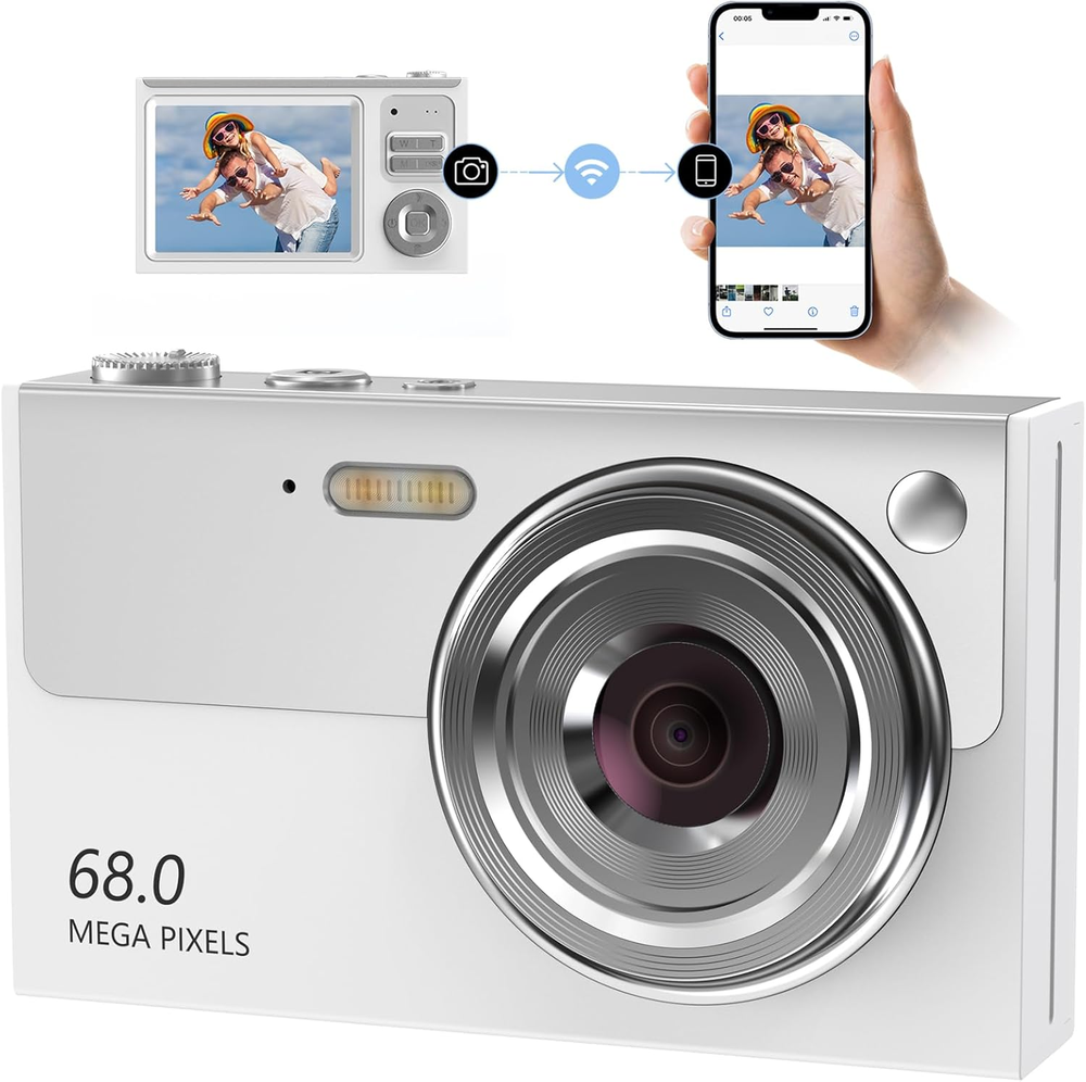 Digital Camera for Teens, 4K Kids Camera Autofocus with 32GB SD Card 16X Zoom,Ca