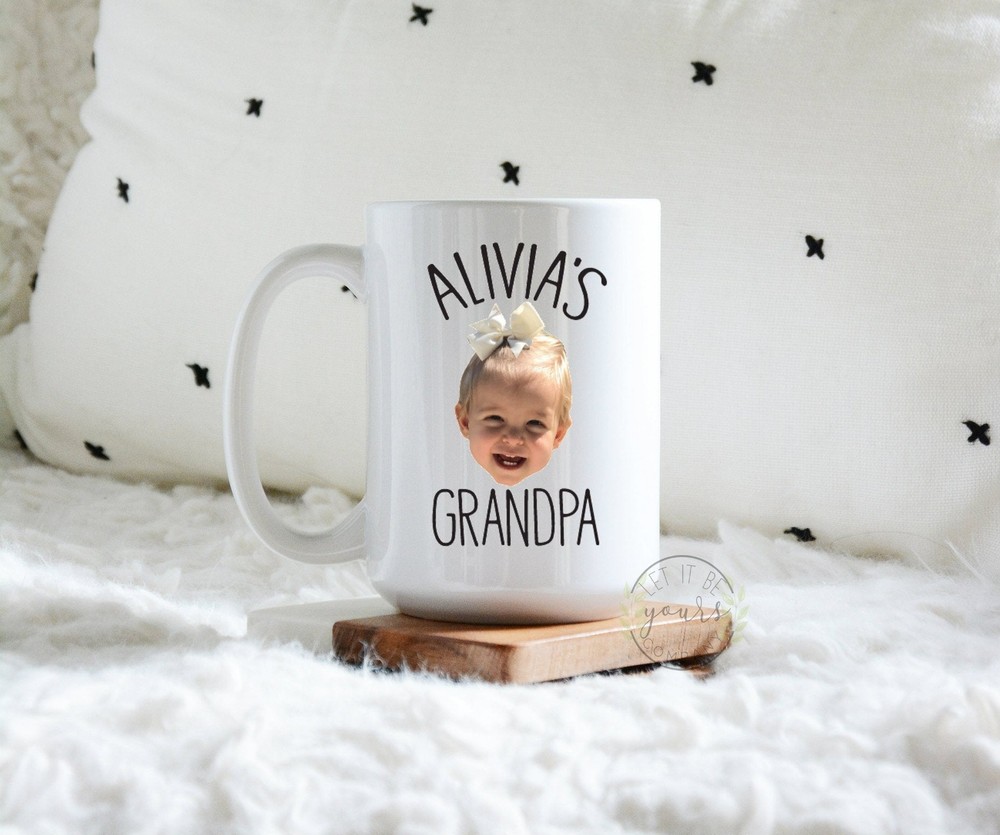 Personalized Grandparent Gift Baby Photo Gift Christmas Gift Photo Gift Coffee