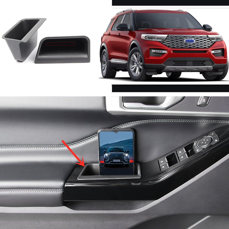 Car Accessories Front door storage box Holder 2pcs For Ford Explorer 2020