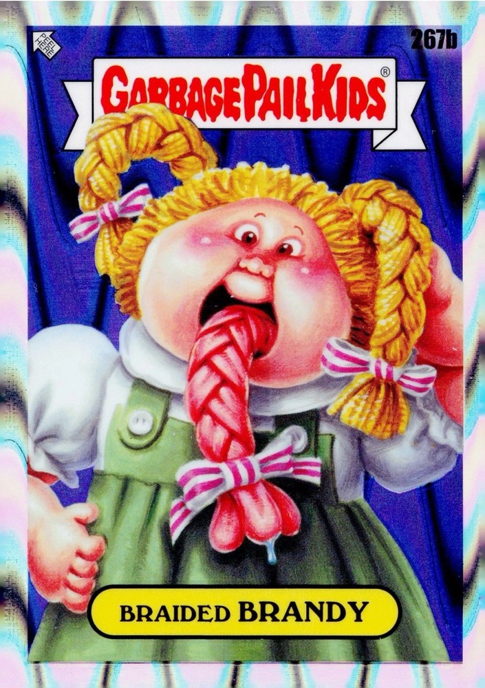 Garbage Pail Kids Chrome Series 7 #267b Braided Brandy Drool Refractor