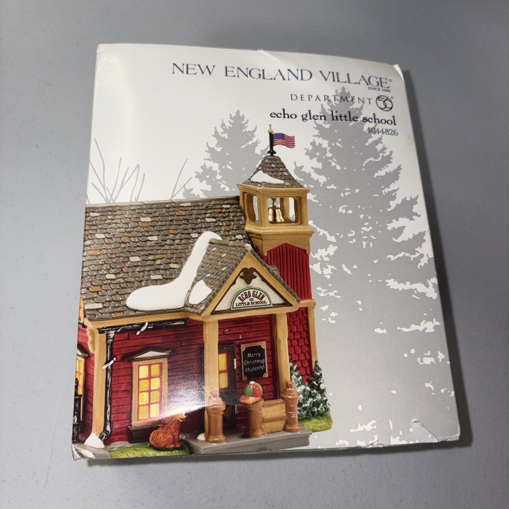 Dept 56 Echo Glen Little School 4044826 New England Village 2015 Rare