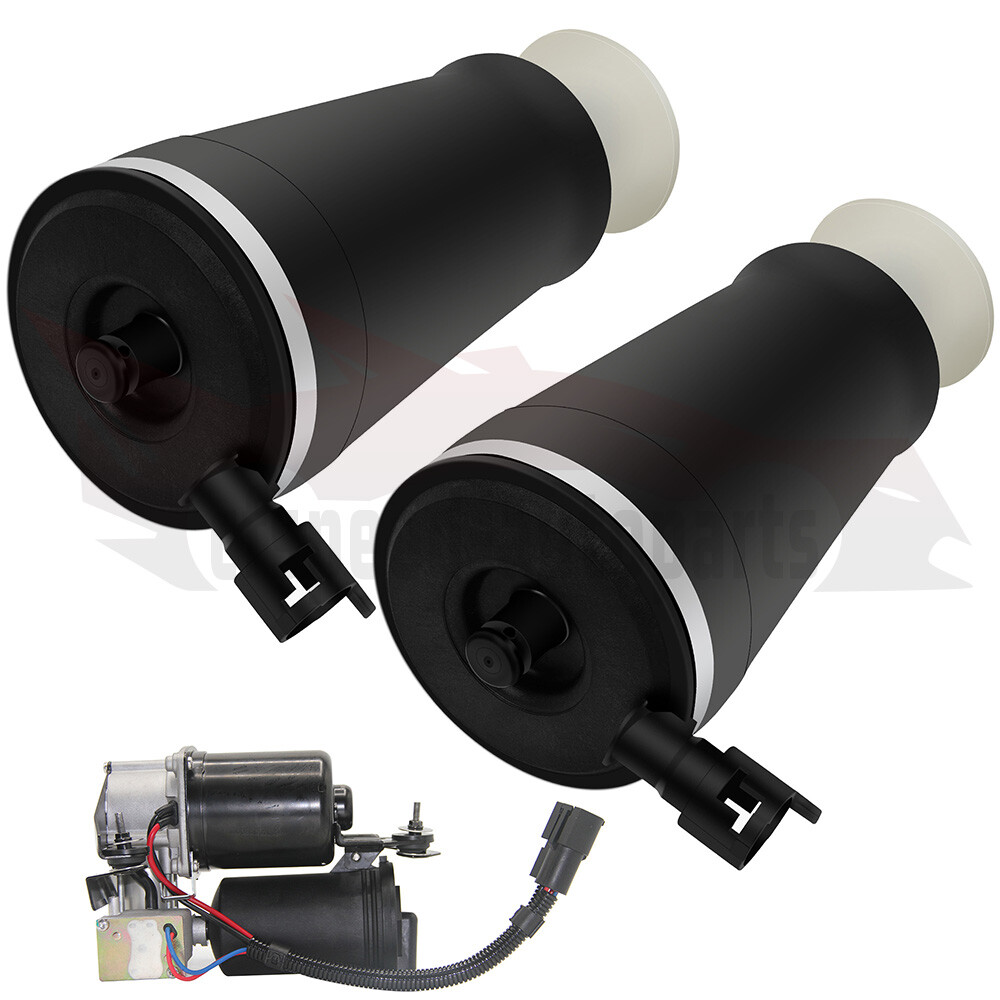 3* Rear Air Suspension Air Springs & Compressor Kit For Mercury Grand Marquis