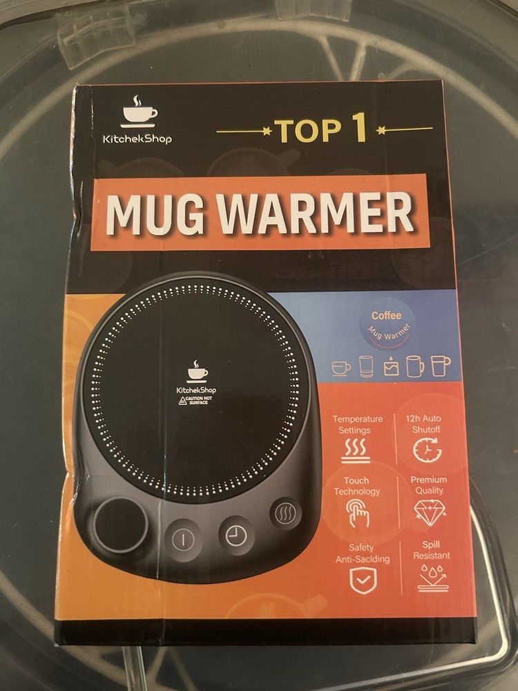 KitchekShop Coffee Mug Warmer with 4 Temperature Settings and Auto Shutoff