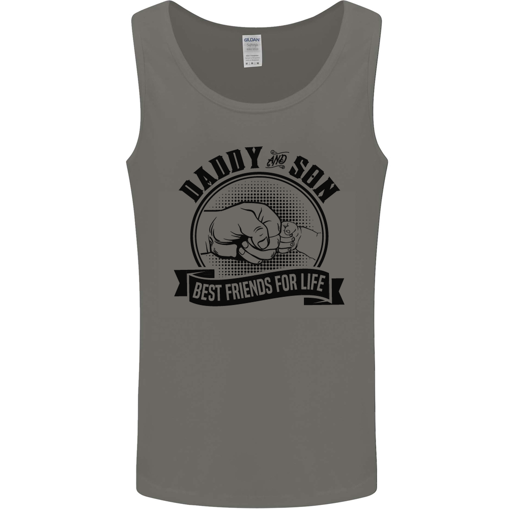 Daddy & Son Best Friends Fathers Day Mens Vest Tank Top