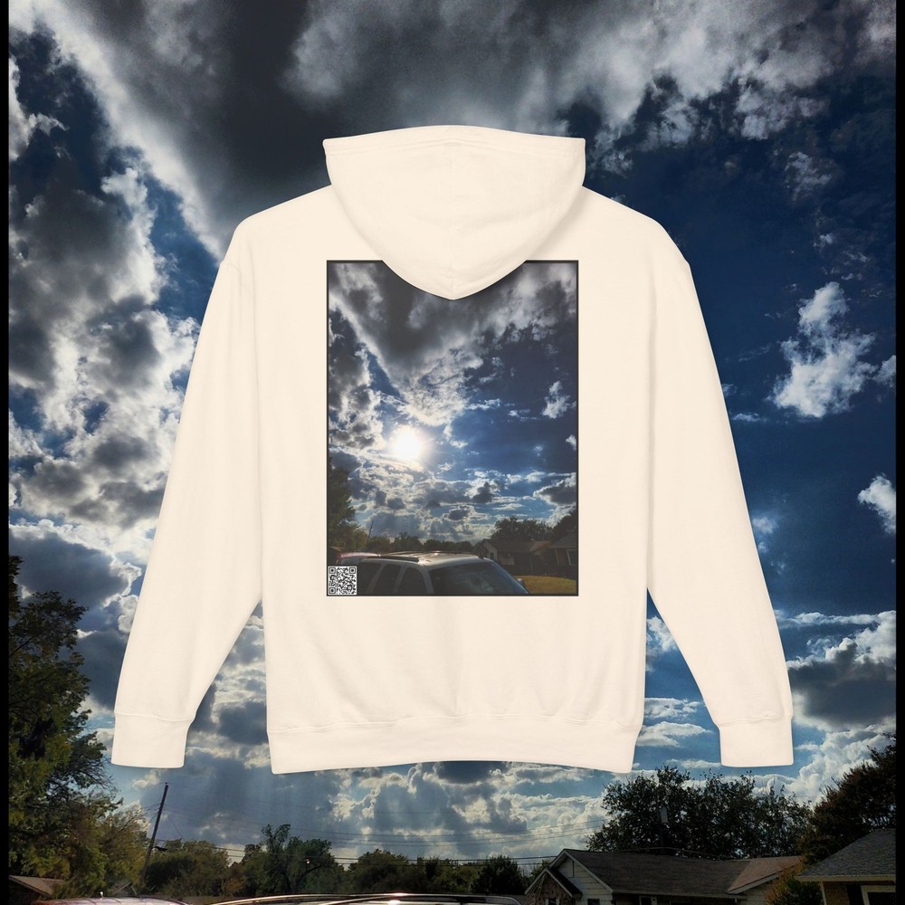 Vazquez - Hooded Sunny Clouded Skies (Back Design Sweater)