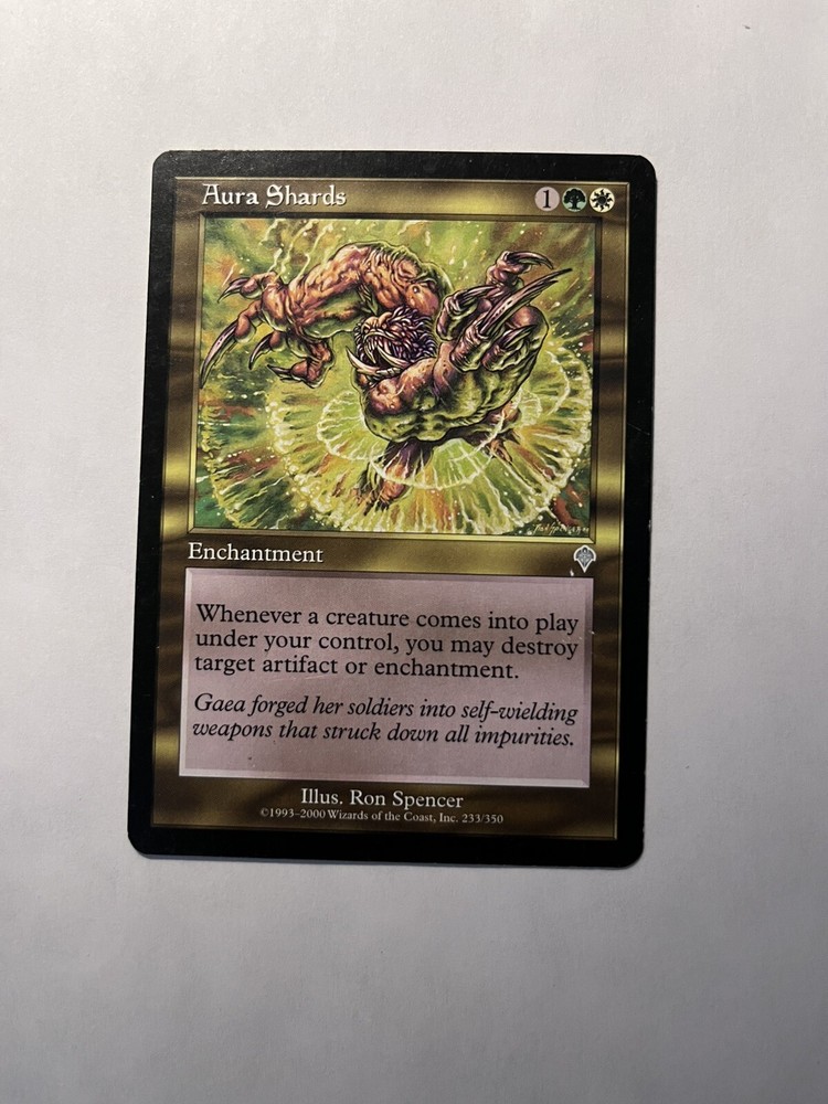 1 x Aura Shards - INVASION - MTG Magic The Gathering Card - LP/MP