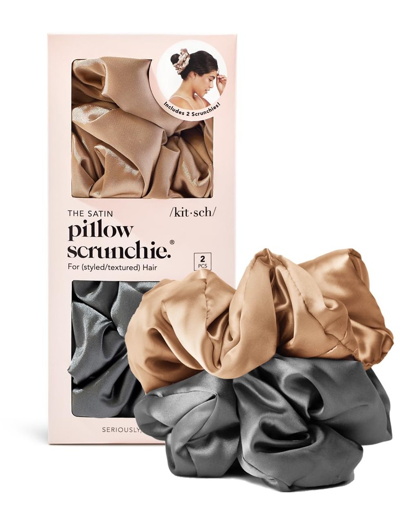 Kitsch No Crease Satin Scrunchies for Women and Girls