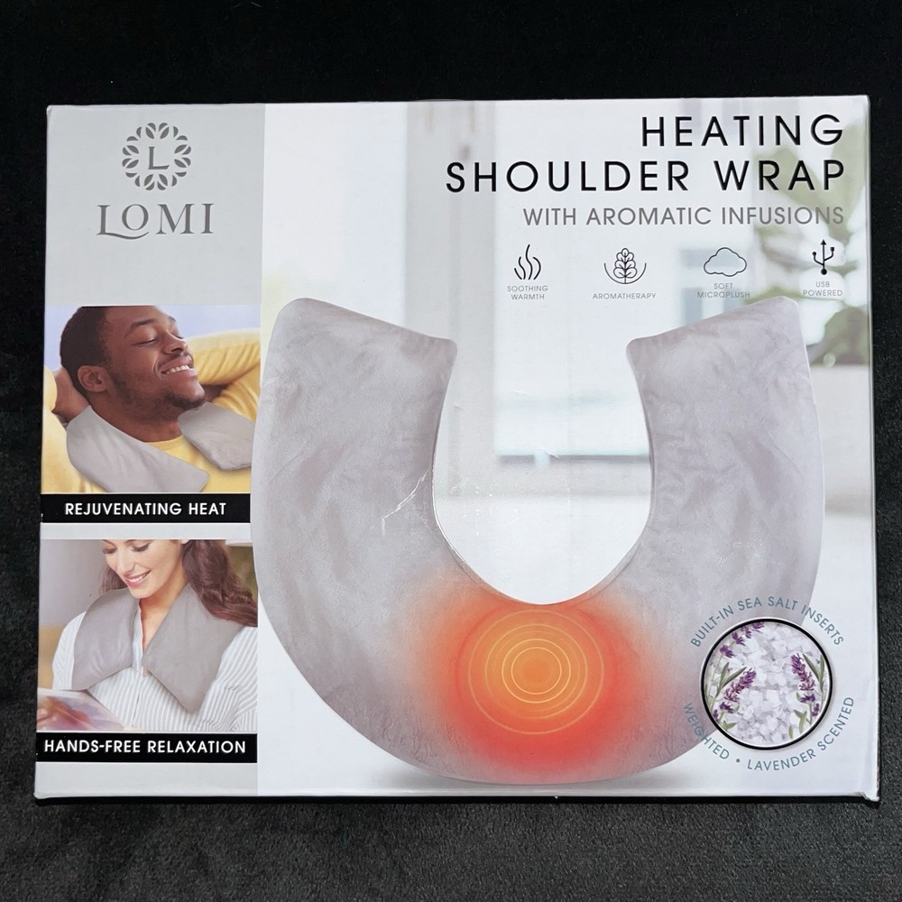 Lomi Aromatic Heating Pad for Shoulder Pain Relief USB Warm Wrap Relax Recovery