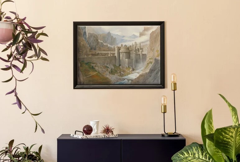 Helms Deep Painting, Lord of the Rings Inspired Art