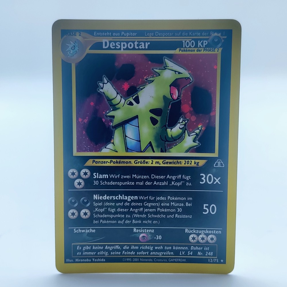 Pokemon TCG Card - Despotar Holo Rare - 12/75 - Neo Discovery - German