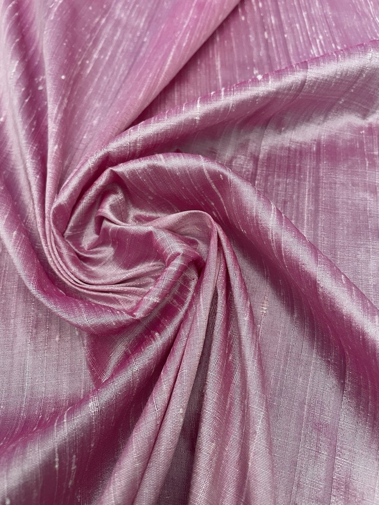 100% Silk Dupion Fabric Pink