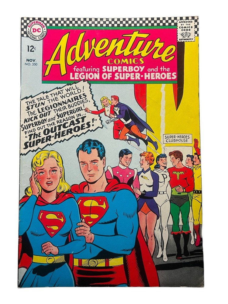 🇺🇸 Adventure Comics #350 1st The Hag Silver Age DC Legion Vintage 1966