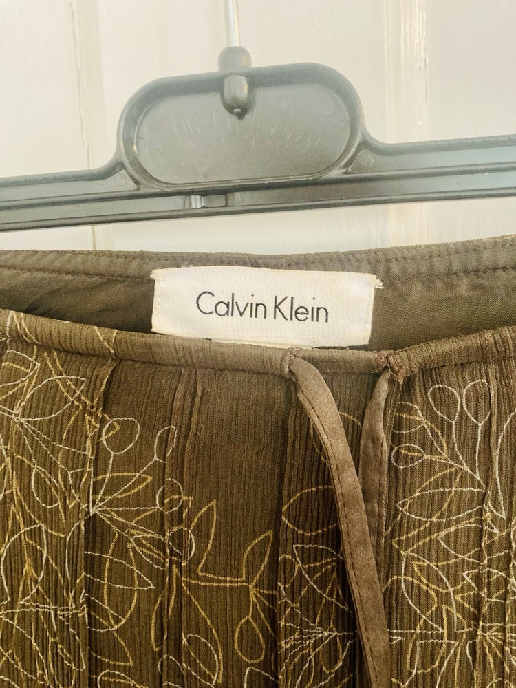Vintage Calvin Klein  Silk and organza Skirt - Medium