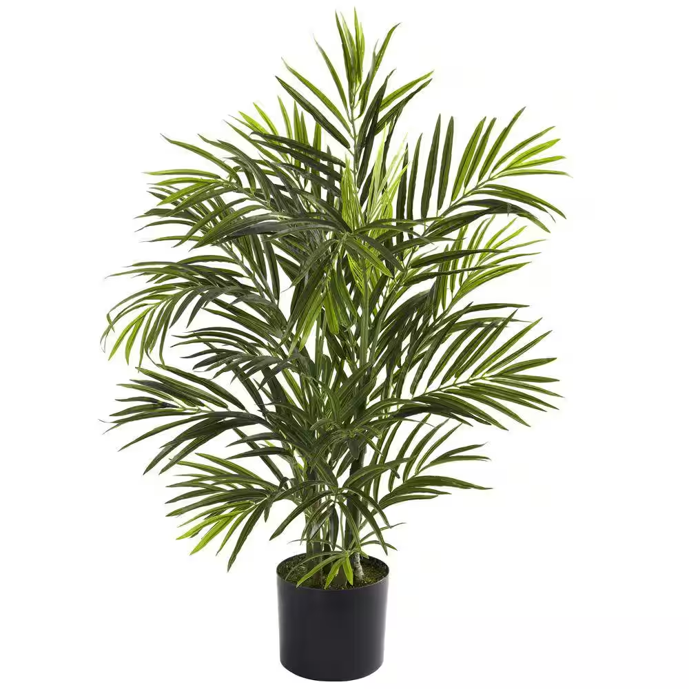 2.5 Ft UV Resistant Areca Palm Artificial Tree for Indoor and Outdoor Use