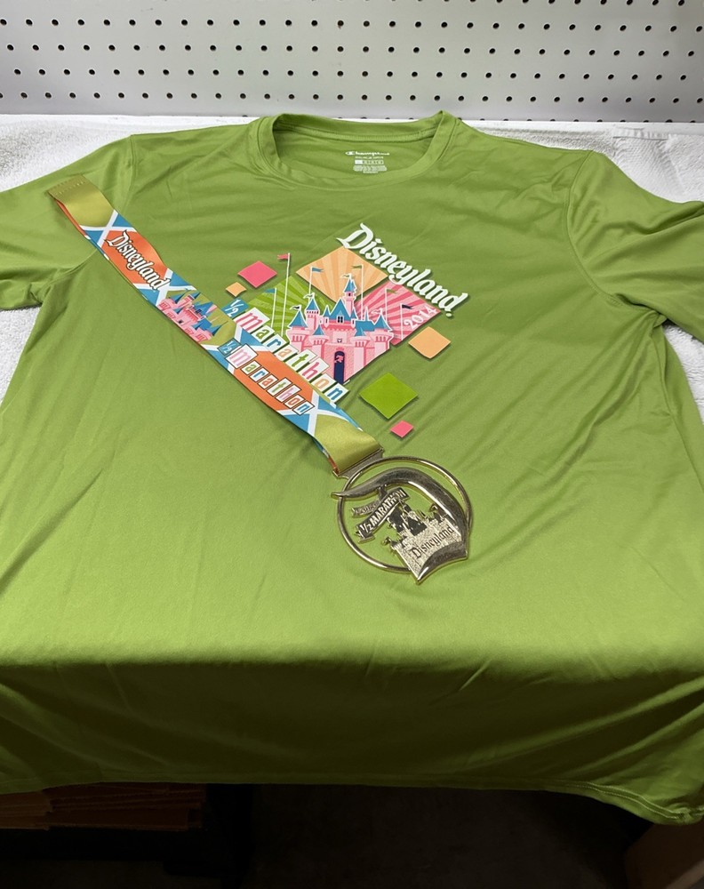 Disney Half Marathon Finisher Medal and Race Shirt