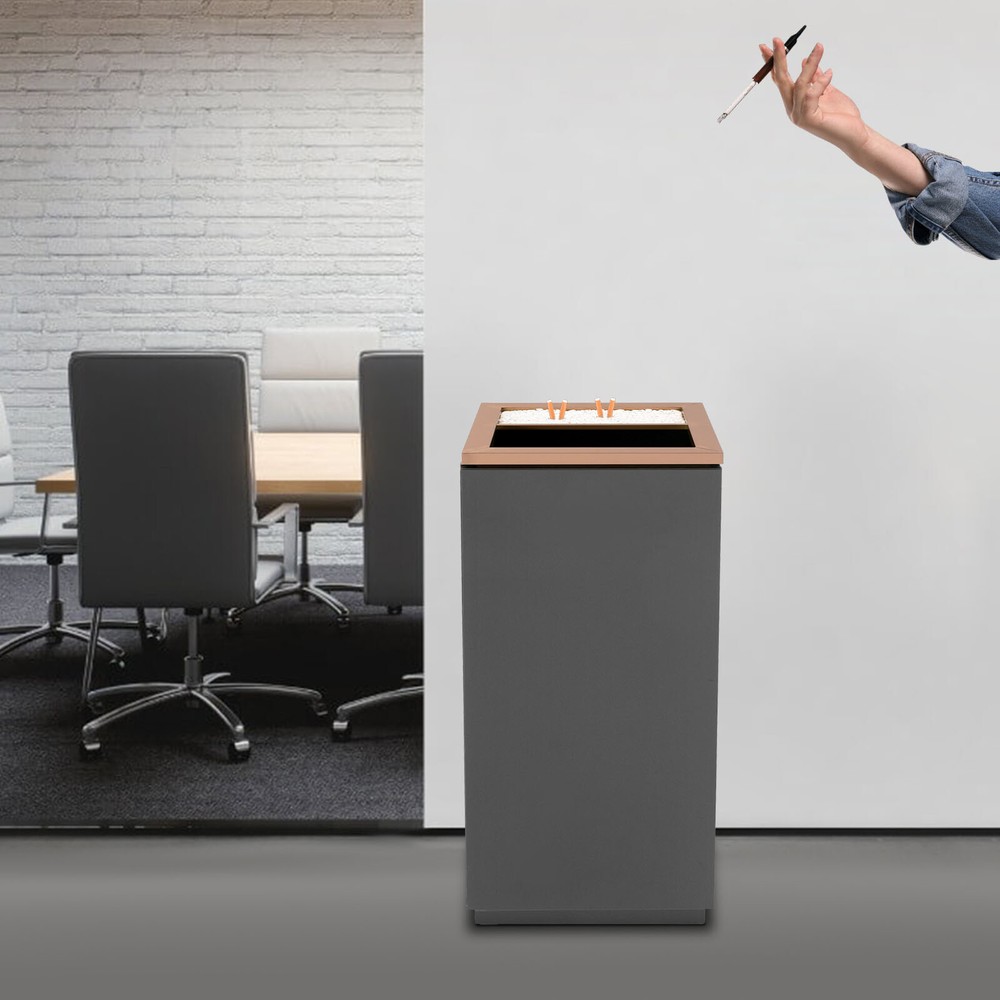 15L/3.96Gal Trash Can Commercial Trash Can Open Top Industrial Garbage Can