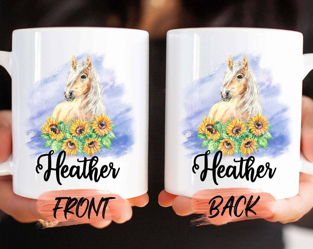 Horse Mug Personalized Horse Mug For Horse Lover Birthday Equestrian Mug Horse