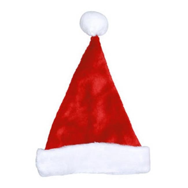 17in Red Plush Santa Hat with White Trim - Dyno Seasonal Solutions-image