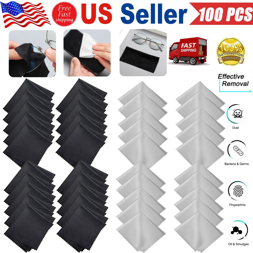 Microfiber Cleaning Cloth for Camera Lens Glasses TV Screen USA Made
