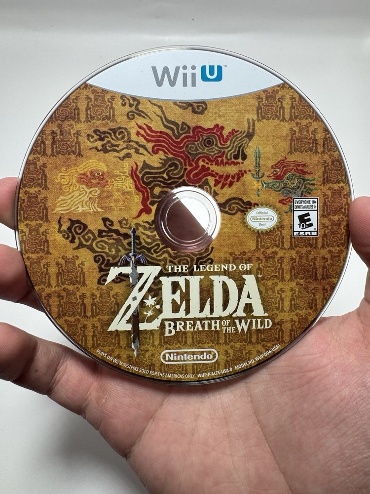 The Legend of Zelda: Breath of the Wild (Nintendo Wii U, 2017) Disc Only