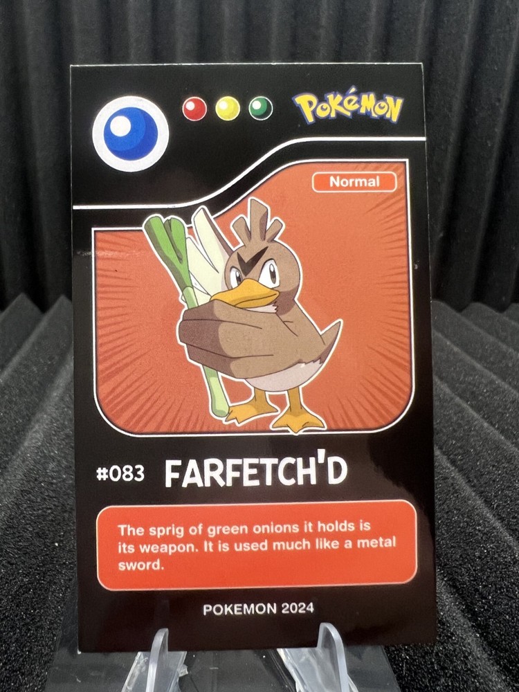 Farfetch'd #83 - Pokedex Black Kanto 2024 - Pokemon Card NM