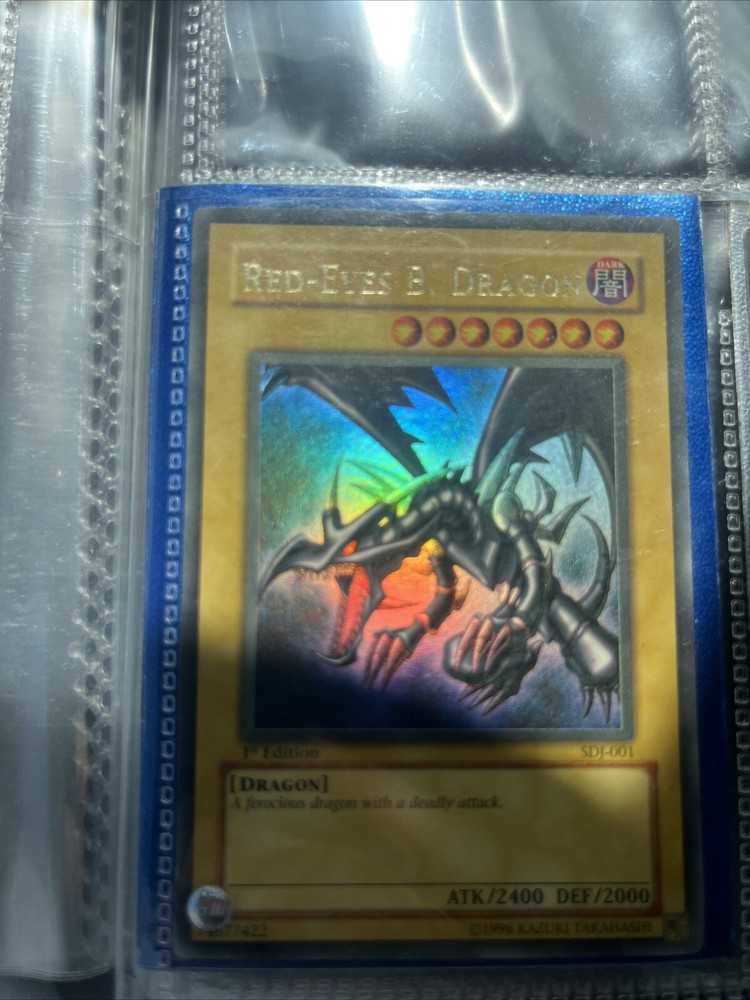 Red-Eyes B. Dragon SDJ 1st Edition Rare Yugioh Card