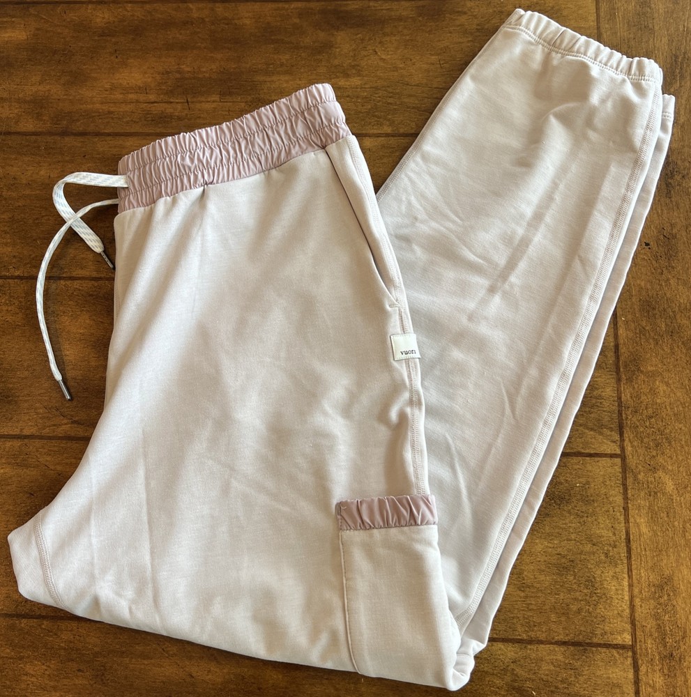 Vuori Vista Jogger Pants for Women in S Oyster Heather