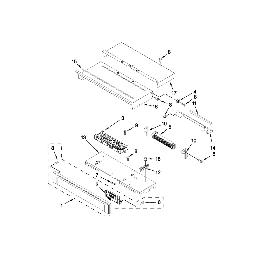 Whirlpool Wall Oven Control Panel Assembly W10861485 W10329405 34D Fast Shipping
