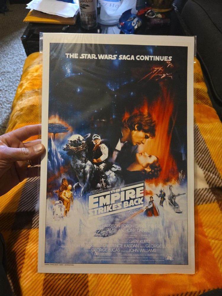STAR WARS THE EMPIRE STRIKES BACK *1980 ORIGINAL MOVIE POSTER INT'L GWTW STYLE A