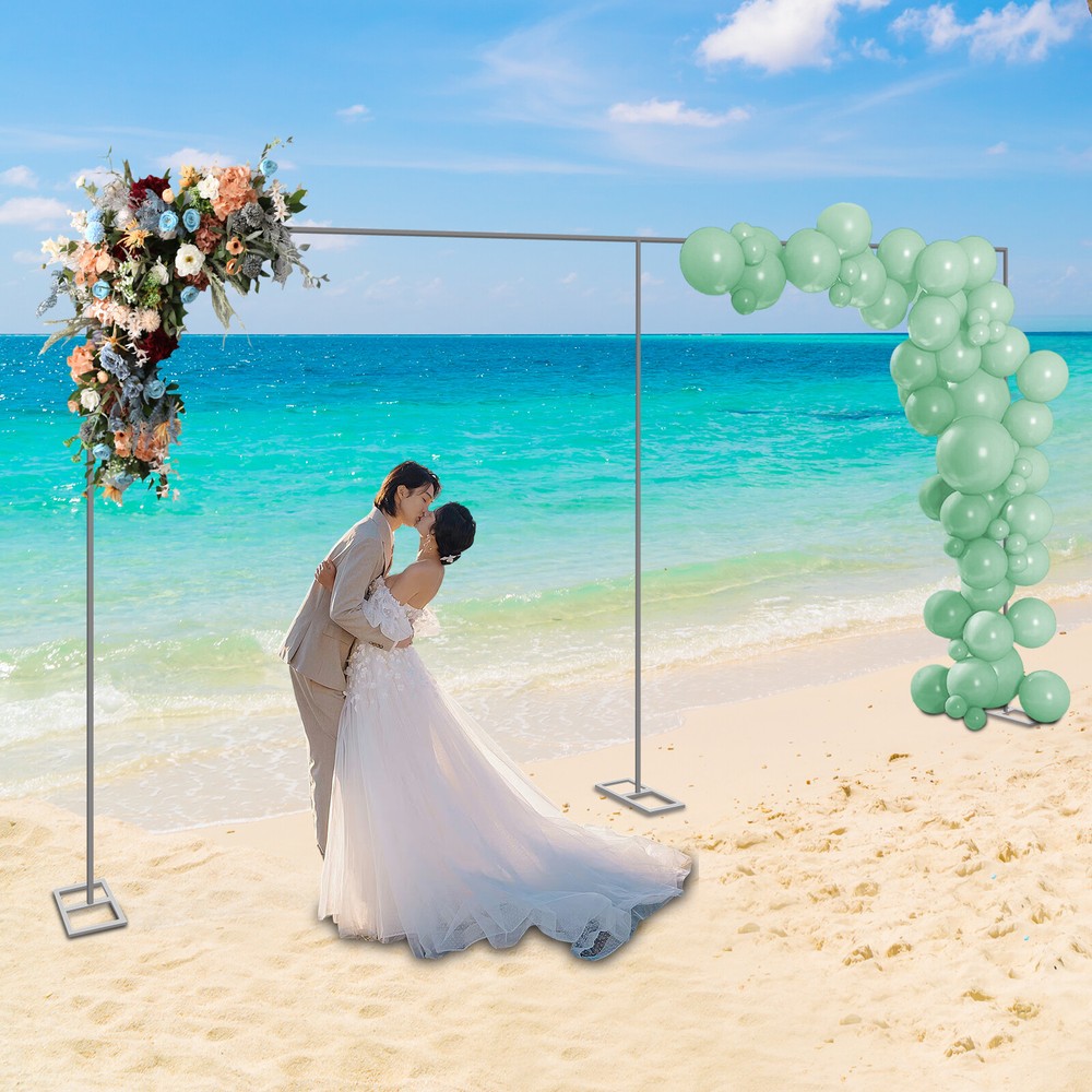 10x20ft Wedding Backdrop Stand Kit with Curtain Frame for Events