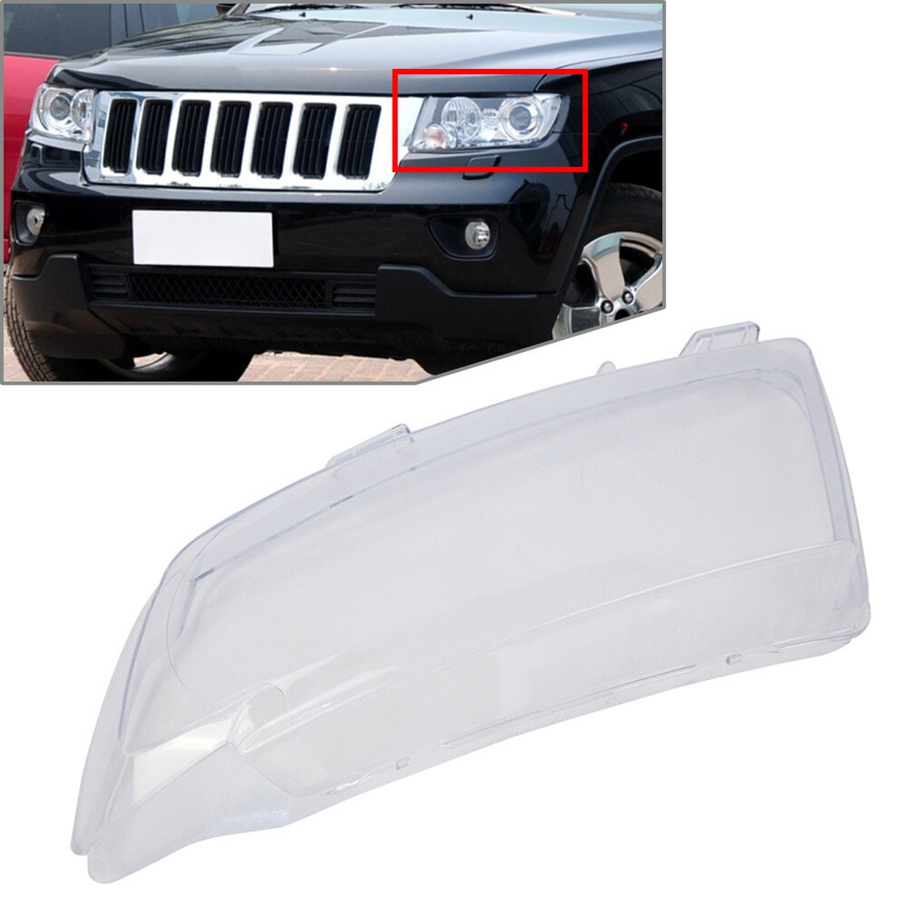 1x Headlight Lens Cover Headlamp Shell Fit For Jeep Grand Cherokee Compass