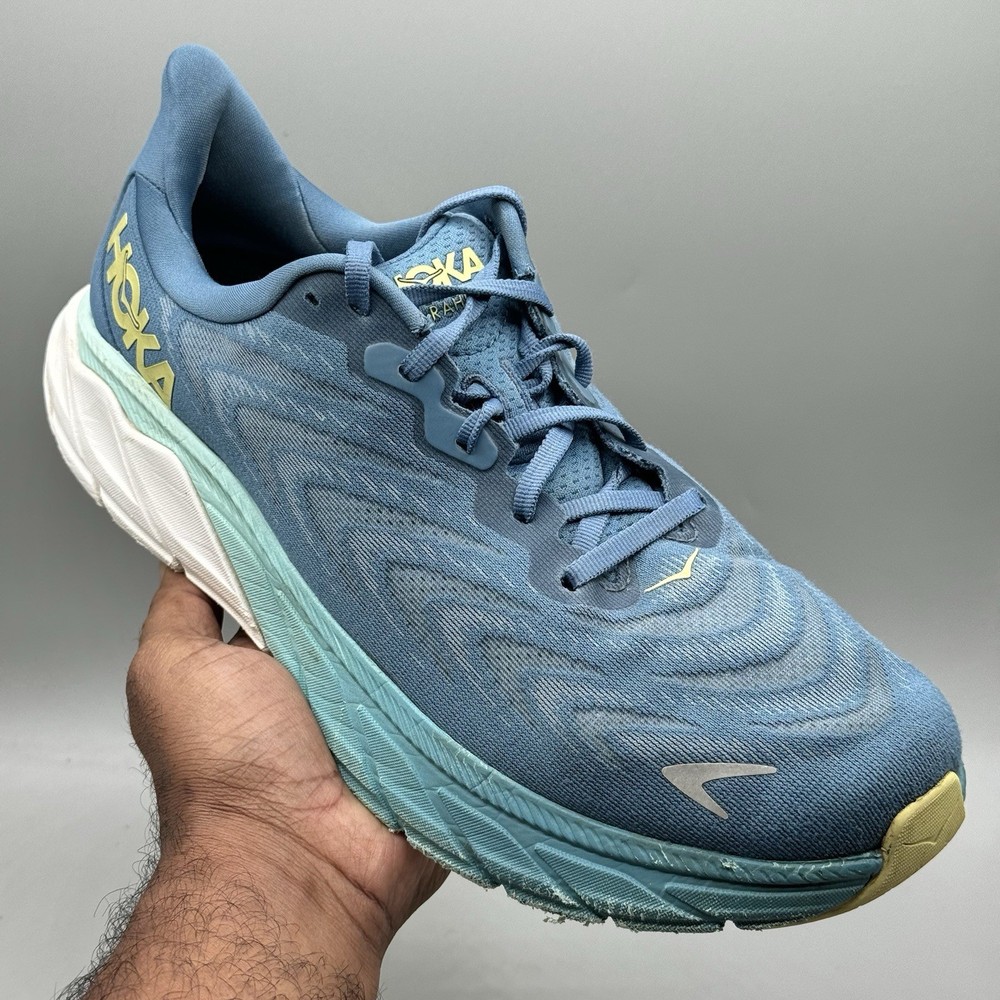 Hoka One ARAHI 6 Men's Size 9.5D Running Sneakers Dark Blue Athletic Shoes