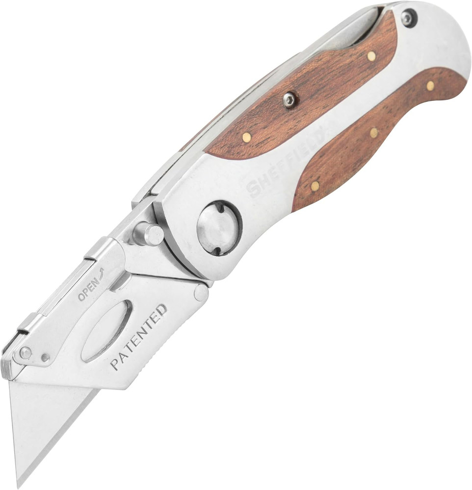 Sheffield 12115 Folding Utility Knife, Stocking Stuffers, Gifts for Men, Dad Gif