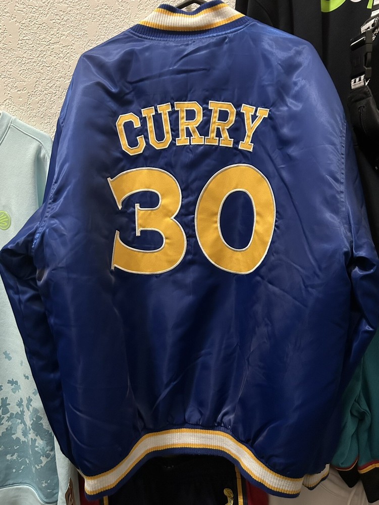 Golden State Warriors Stephen Curry #30 SATIN Jacket - NBA - NWT Mens 2xl
