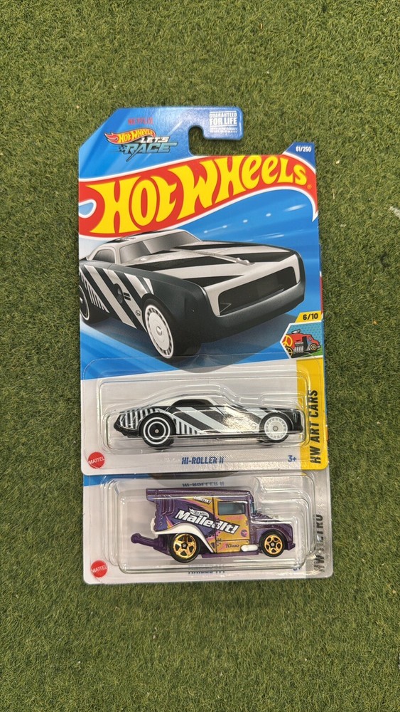 2025 HOT WHEELS SUPER TREASURE HUNT HI-ROLLER ll + MAILED IT REG. TREASURE HUNT