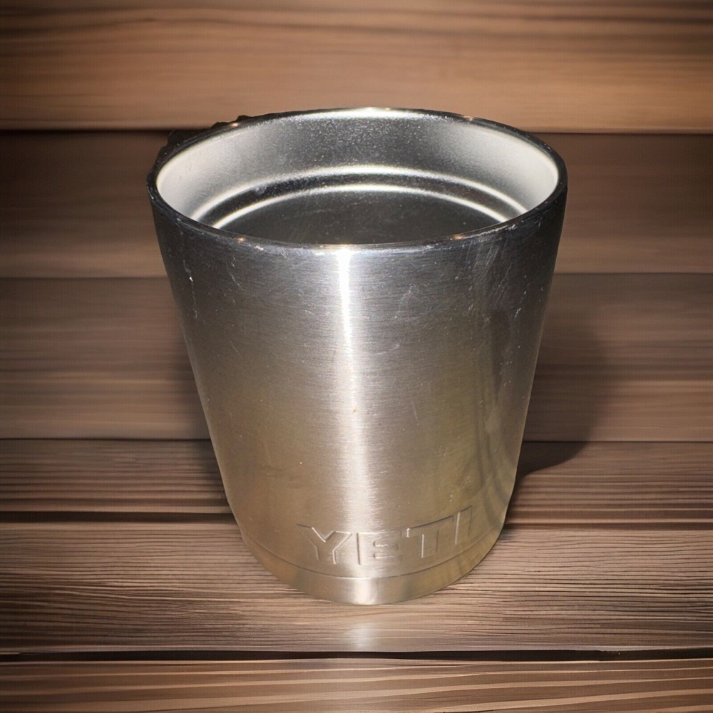 YETI Rambler 10 oz Lowball Mug Silver No Lid