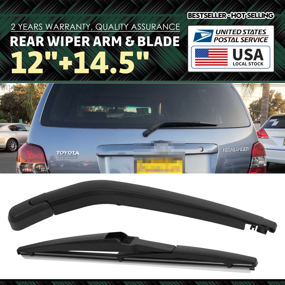 OEM Quality Windshield Wiper Blades & Arm Rear for Toyota Highlander 2001-2007 12