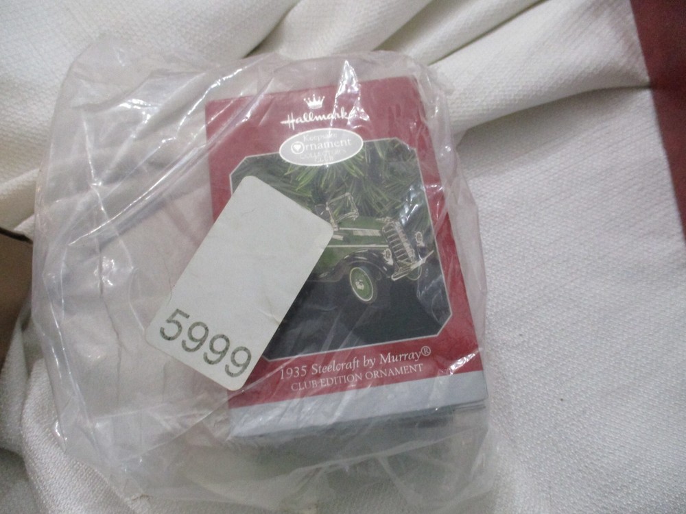1998 Hallmark Keepsake Ornament Collector Club 1935 Steelcraft by Murray NIB