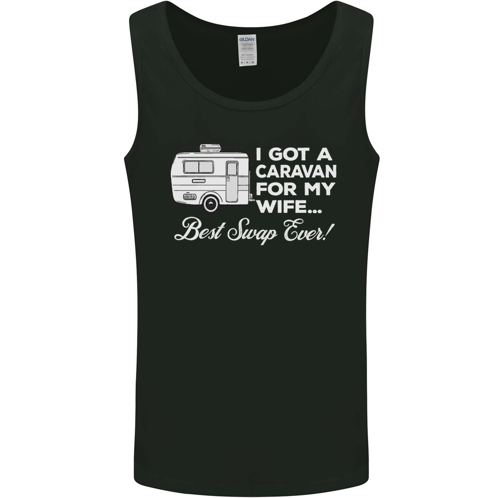 A Caravan for My Wife Funny Caravanning Mens Vest Tank Top